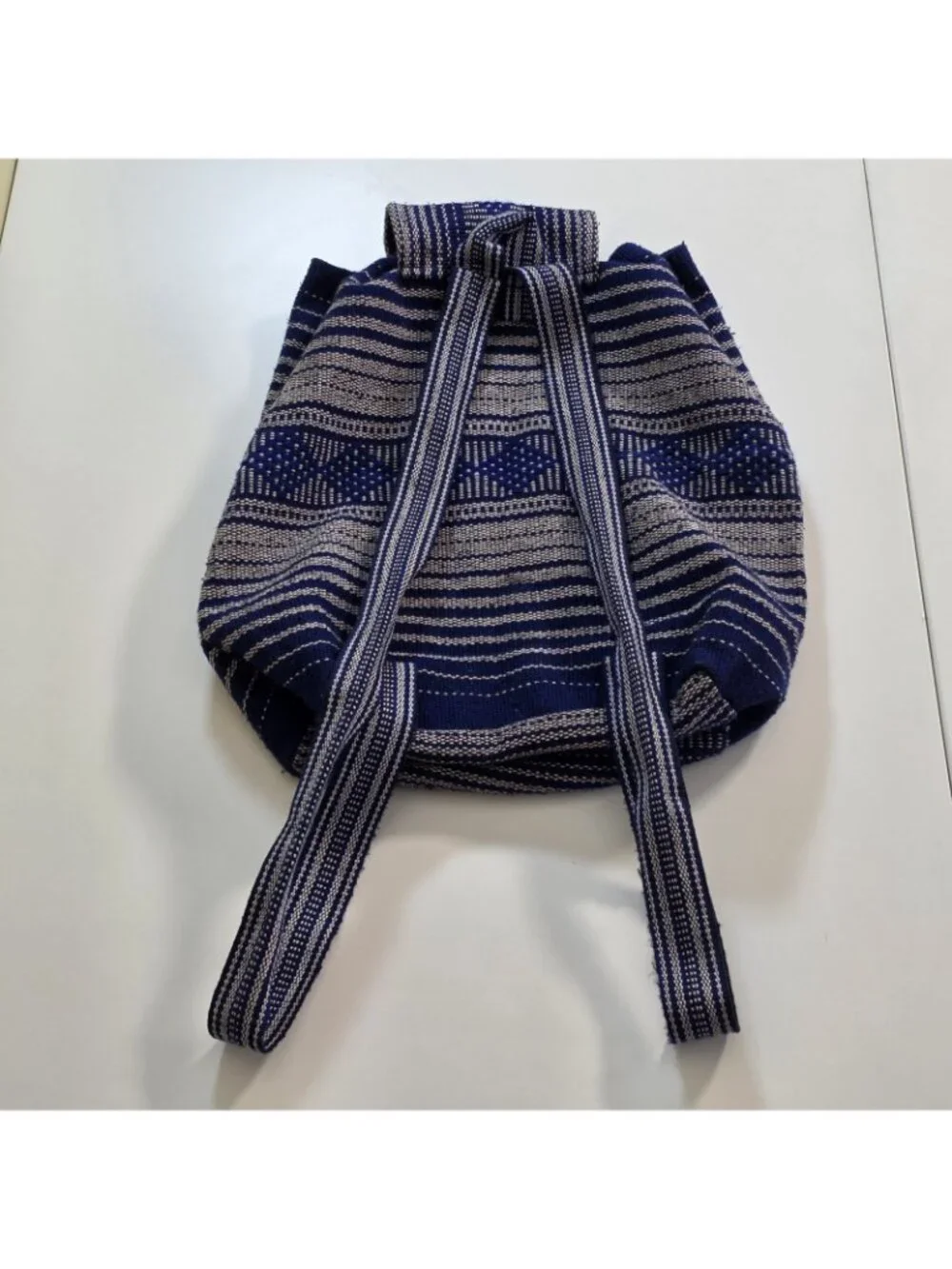 Vintage Toronto Maple Leafs Woven Baja Backpack Rucksack Drawstring Toggle Close